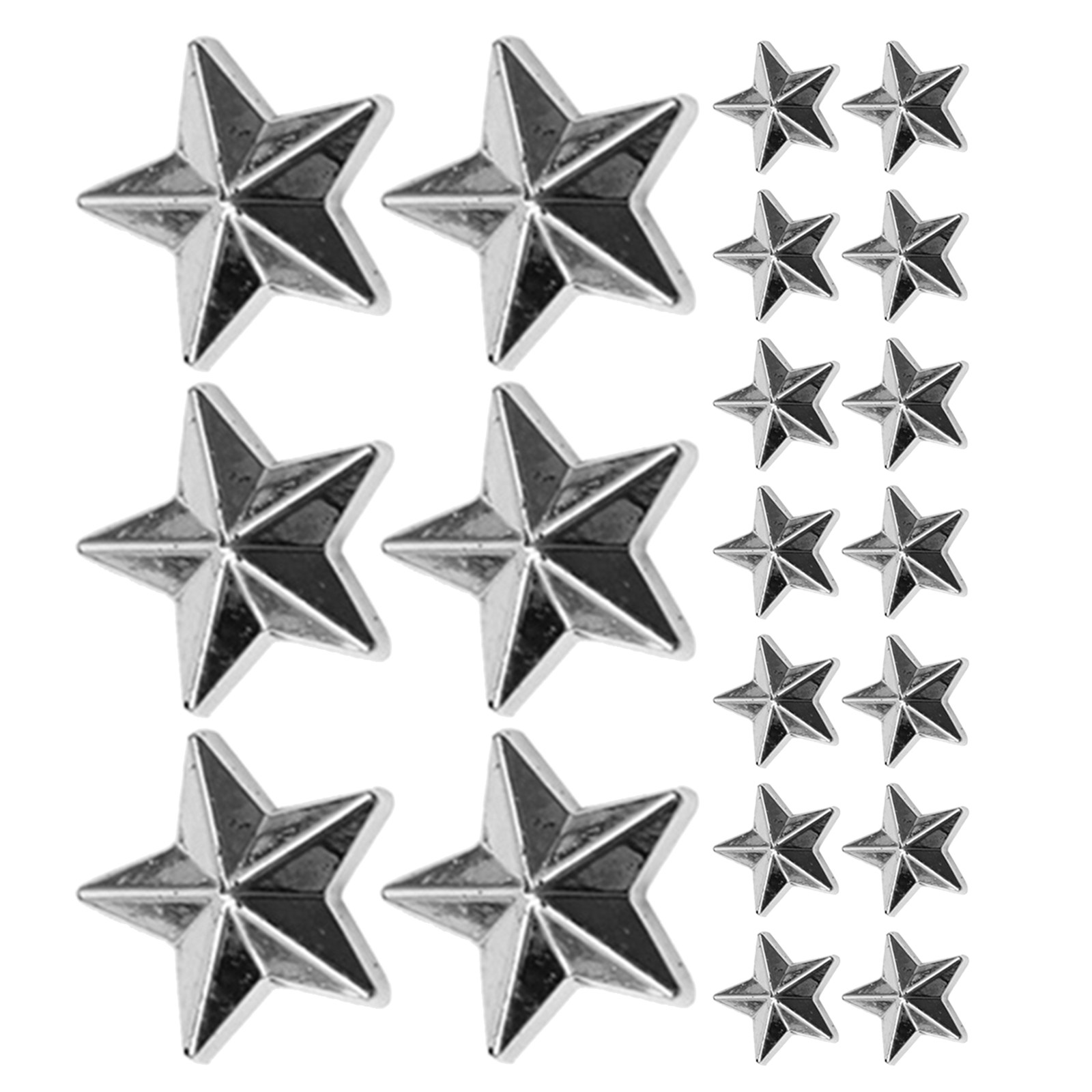 Craft Embellishments - 300個のアクリル製スターデコレーション、シルバーフラットバックスタービーズ、結婚式、誕生日、ホリデーパーティーのクラフト装飾用