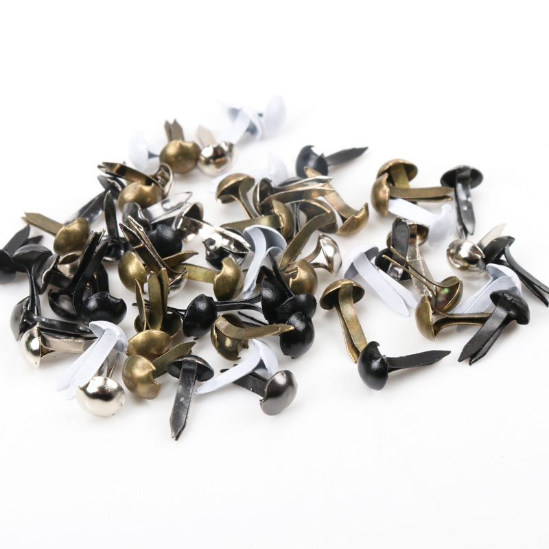100 個混合ラウンド金属ブラッドスタッドスパイクスクラップ - Embellishments For Scrapbooking のレビューと価格