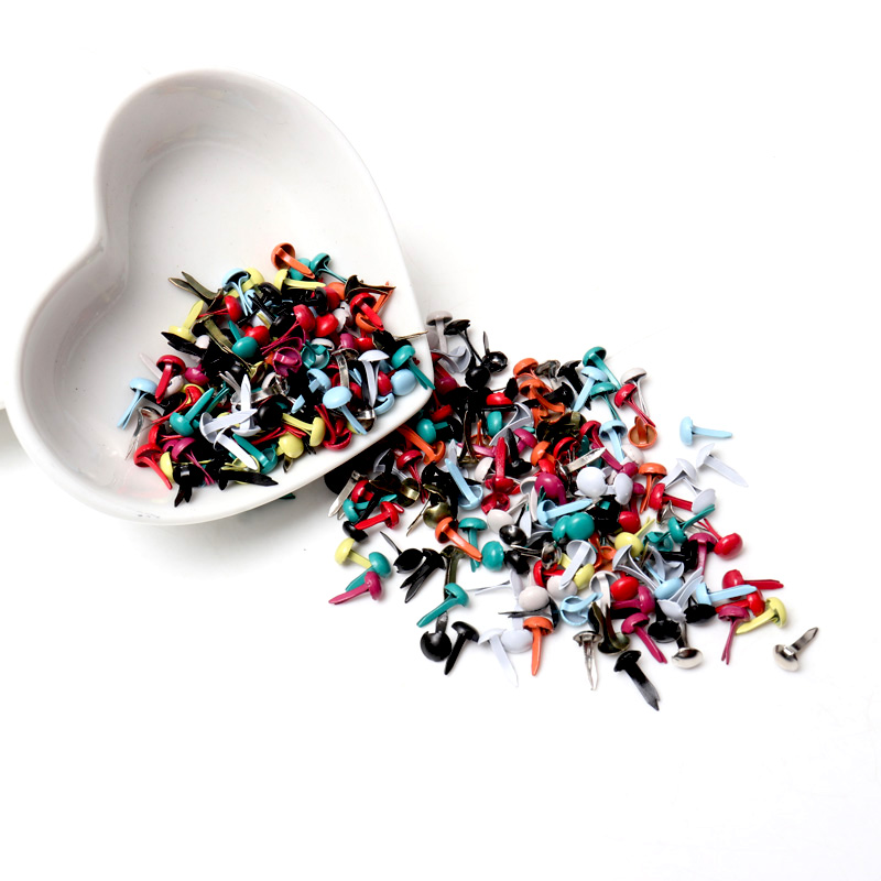 混合パステルラウンドブラッドスクラップブッキング装飾ファスナ - Embellishments For Scrapbooking のレビューと価格