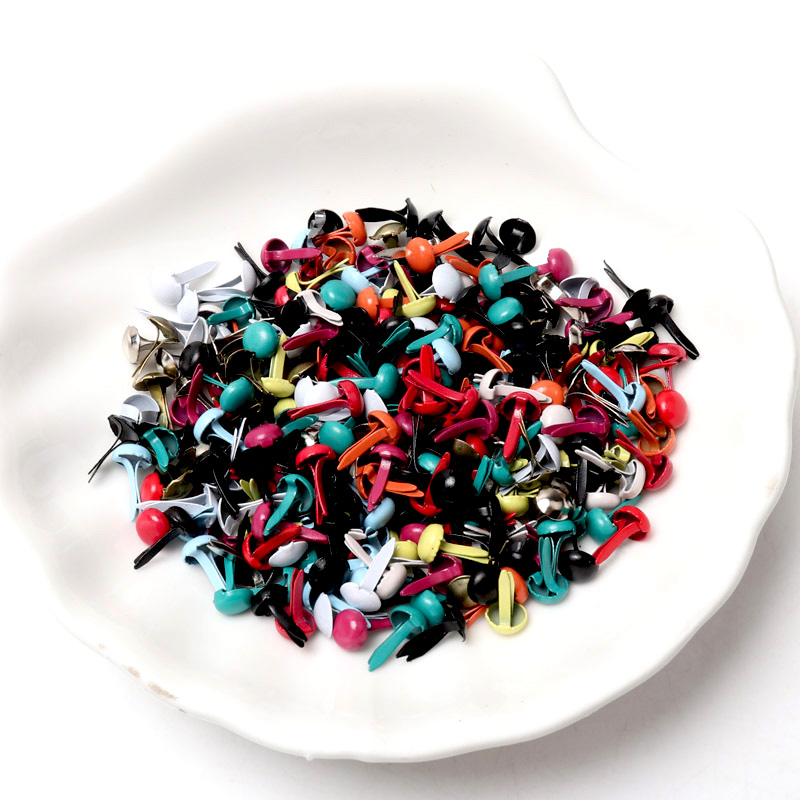 混合パステルラウンドブラッドスクラップブッキング装飾ファスナ - Embellishments For Scrapbooking のレビューと価格